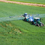 truck watering crops