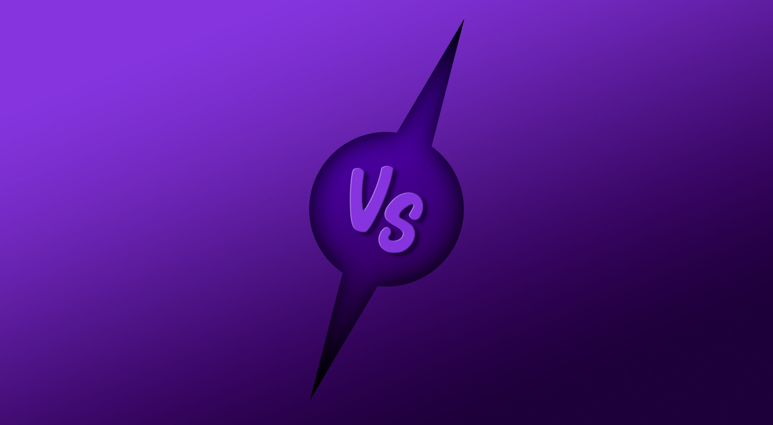purple versus graphic