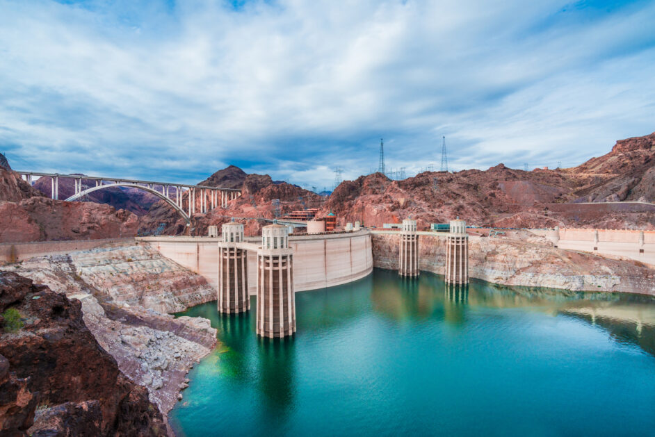 the hoover dam in nevada, usa