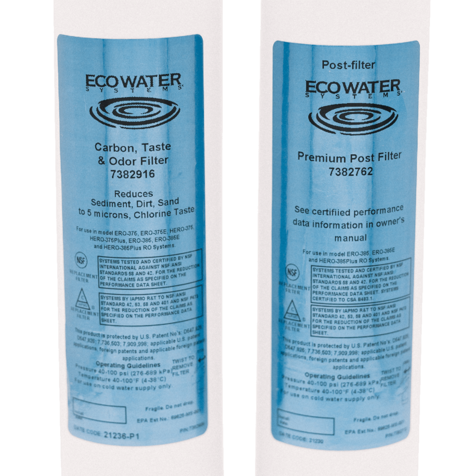 HERO385Plus Carbon, Taste, & Odor Filter (Pair) EcoWater Systems